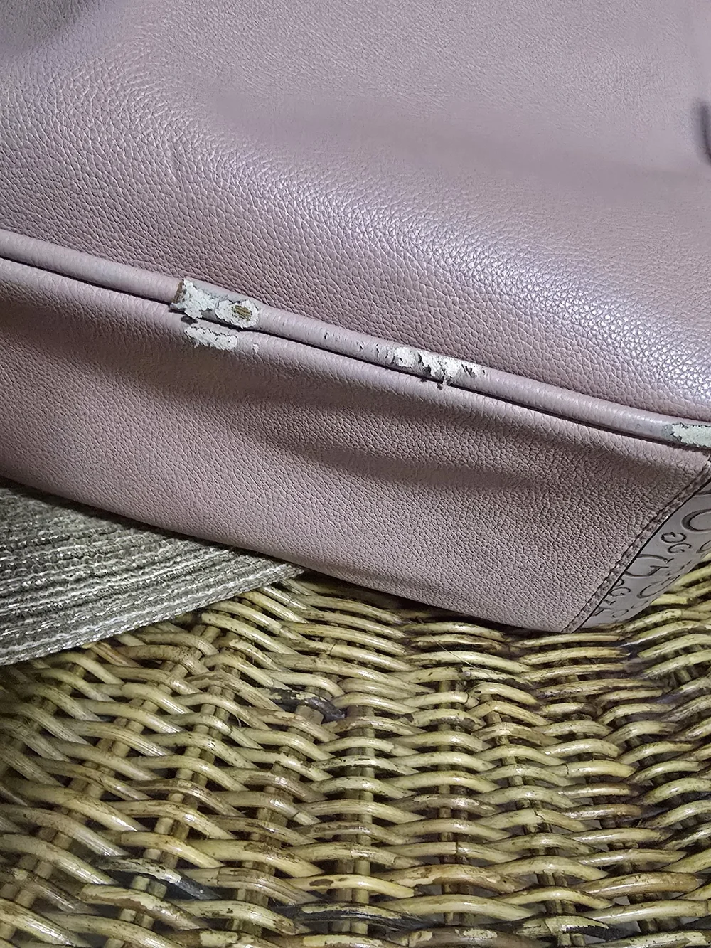GUESS Blush Pink Monogram Mini Backpack